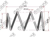 Пружина TG-CSS0007 / C4T-14351 * Ti·GUAR