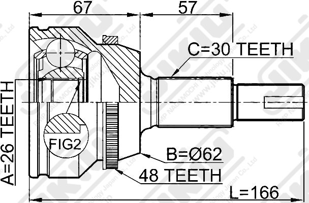 ШРУС JC21044 * JIKIU ШРУС JC21044 * JIKIU